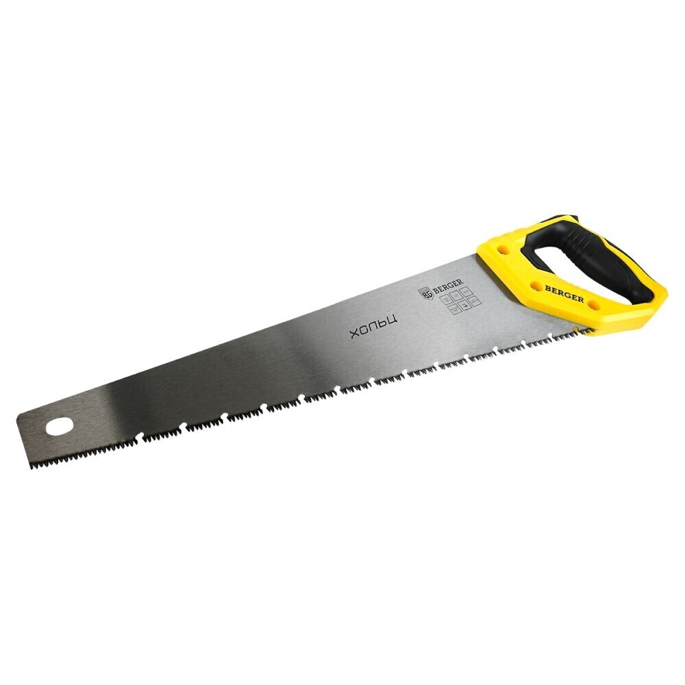 Ножовка по дереву сегментная Berger Хольц 450 мм 9 зуб/дюйм средний зуб ножовка по дереву fit 40445 средний зуб 450 мм