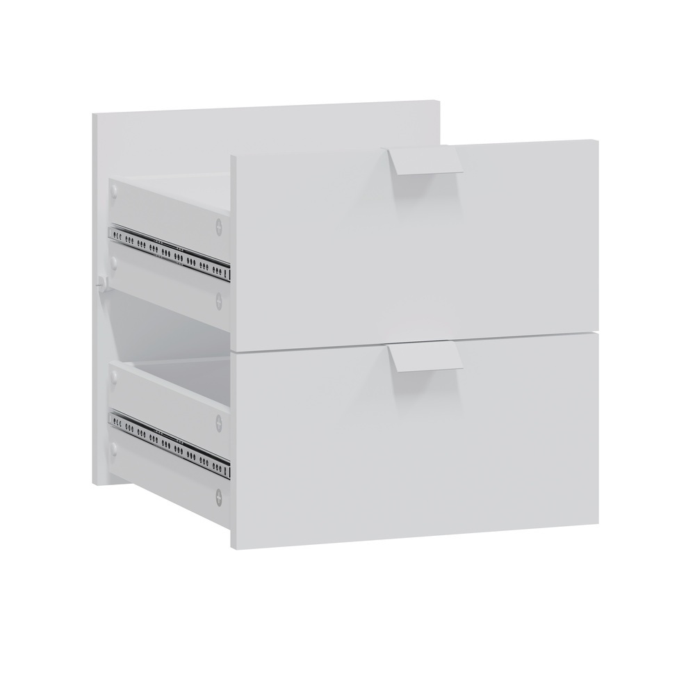 Ящик для стеллажа Шведский Стандарт Фора 330х330х370 мм белый (2 шт.) 4 шт винтажные ручки для выдвижных ящиков с винтом