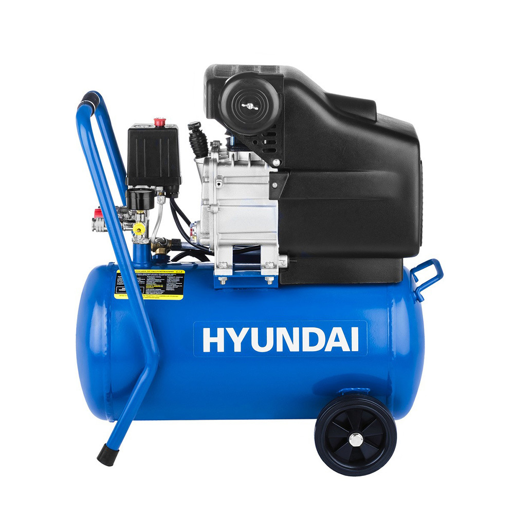 Компрессор масляный Hyundai (НYC 2324) 24 л 1,5 кВт компрессор масляный hyundai hyc 2324 поршневой