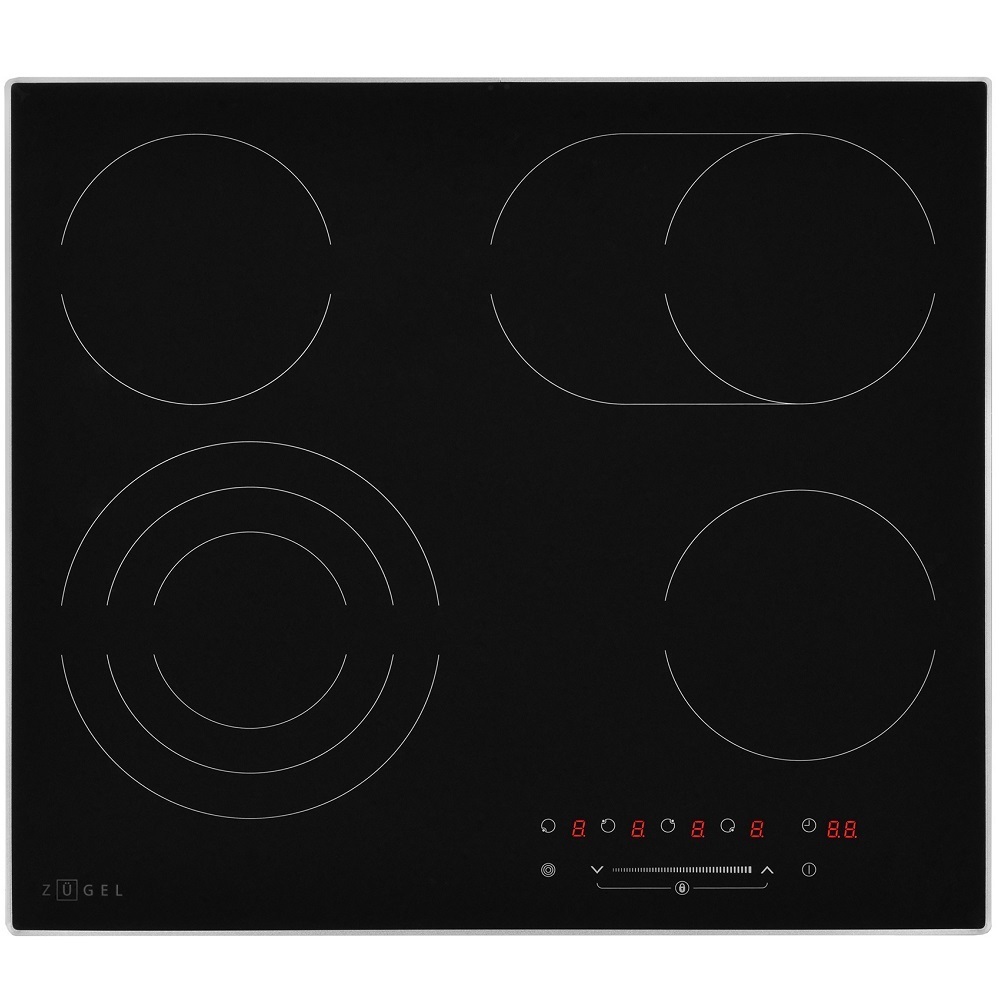 Варочная панель электрическая Zugel ZEH603FB 4 конфорки черная