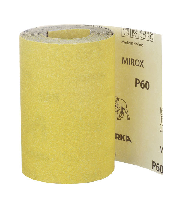 Наждачная бумага Mirka Mirox 115 мм 5 м Р60 наждачная бумага mirka mirox 115 мм 5 м р180