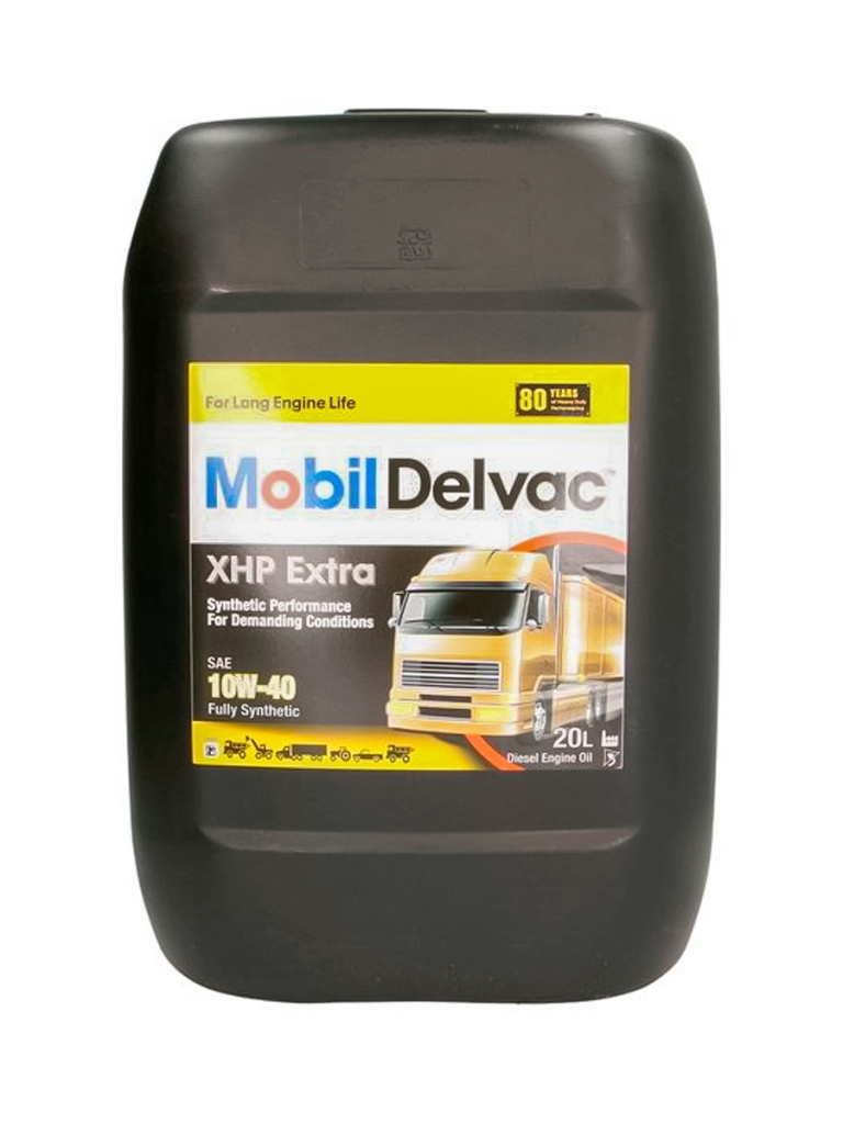 фото Моторное масло mobil delvac xhp extra синтетическое 10w-40 20 л (121737)