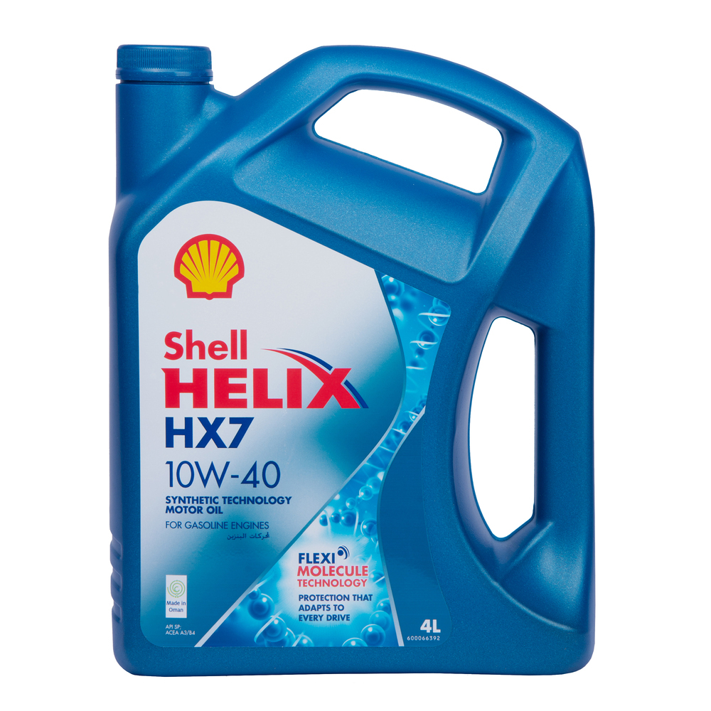 фото Моторное масло shell helix hx7 полусинтетическое 10w-40 4 л (s104011)