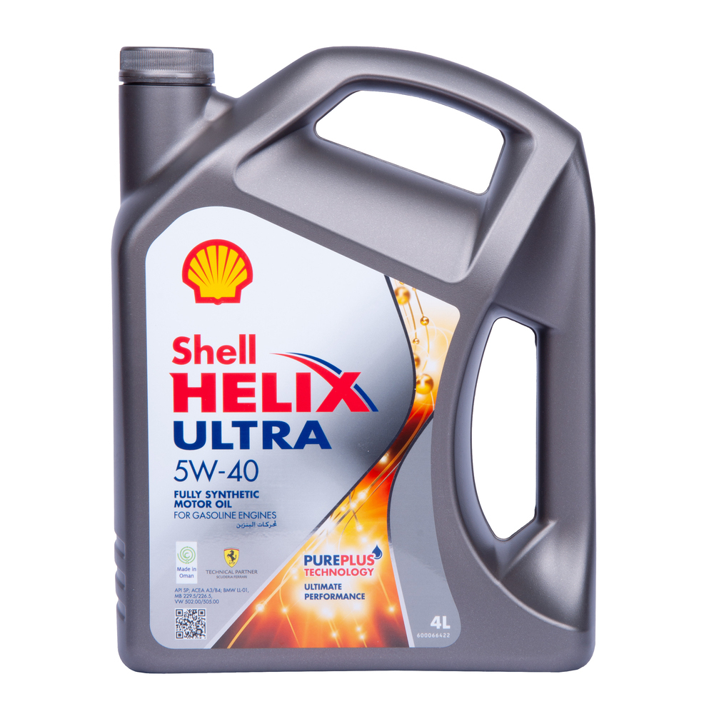 фото Моторное масло shell helix ultra синтетическое 5w-40 4 л (s054004)