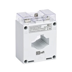 Трансформатор тока Dekraft ТШП-0,66 0,5S 250/5 5ВА 660 В IP20 однофазный с универсальным окном класс точности 0,5 (50105DEK)