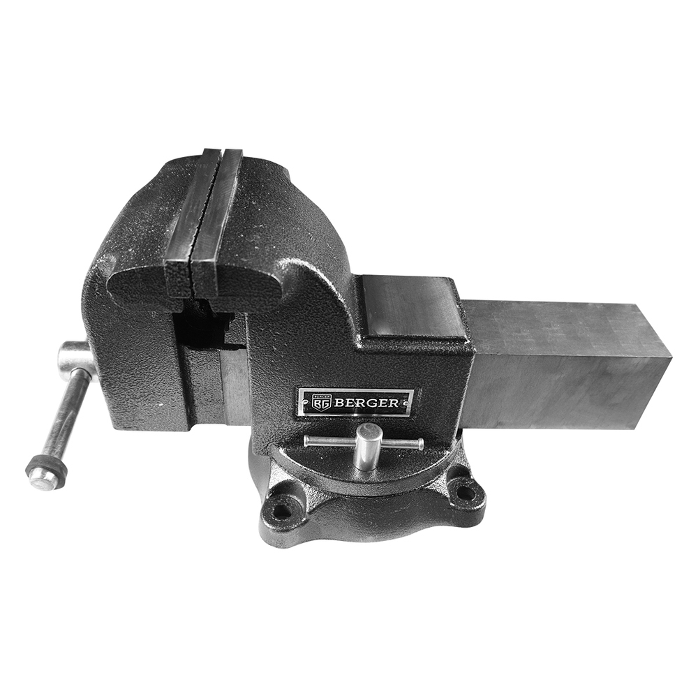 Тиски слесарные Berger Фрейр поворотные с трубным зажимом и наковальней 125 мм (BG1337) тиски berger фрейр 125 мм серый