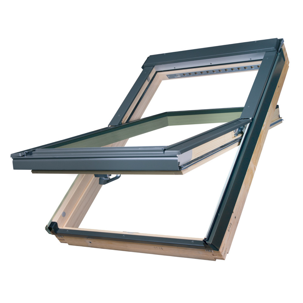 Окно мансардное Fakro FTP-V CH деревянное 550х980 мм одностворчатое окно мансардное fakro ftp v ch деревянное 550х980 мм одностворчатое