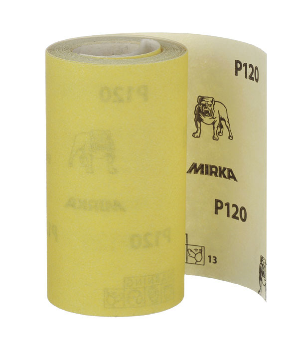 Наждачная бумага Mirka Mirox 115 мм 5 м Р120 наждачная бумага mirka mirox 115 мм 5 м р80