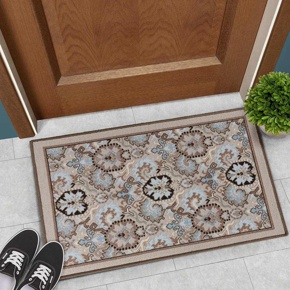 

Коврик грязезащитный ТПЕ Мессина 100х67 см серо-коричневый