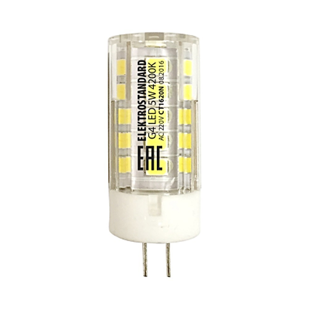фото Лампа светодиодная elektrostandard g4 jc 5 вт 4200к естественный свет 220 в капсула (blg404)
