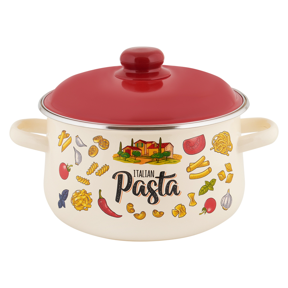 Кастрюля Appetite Pasta Italian 4 л эмалированная сталь (550000503)
