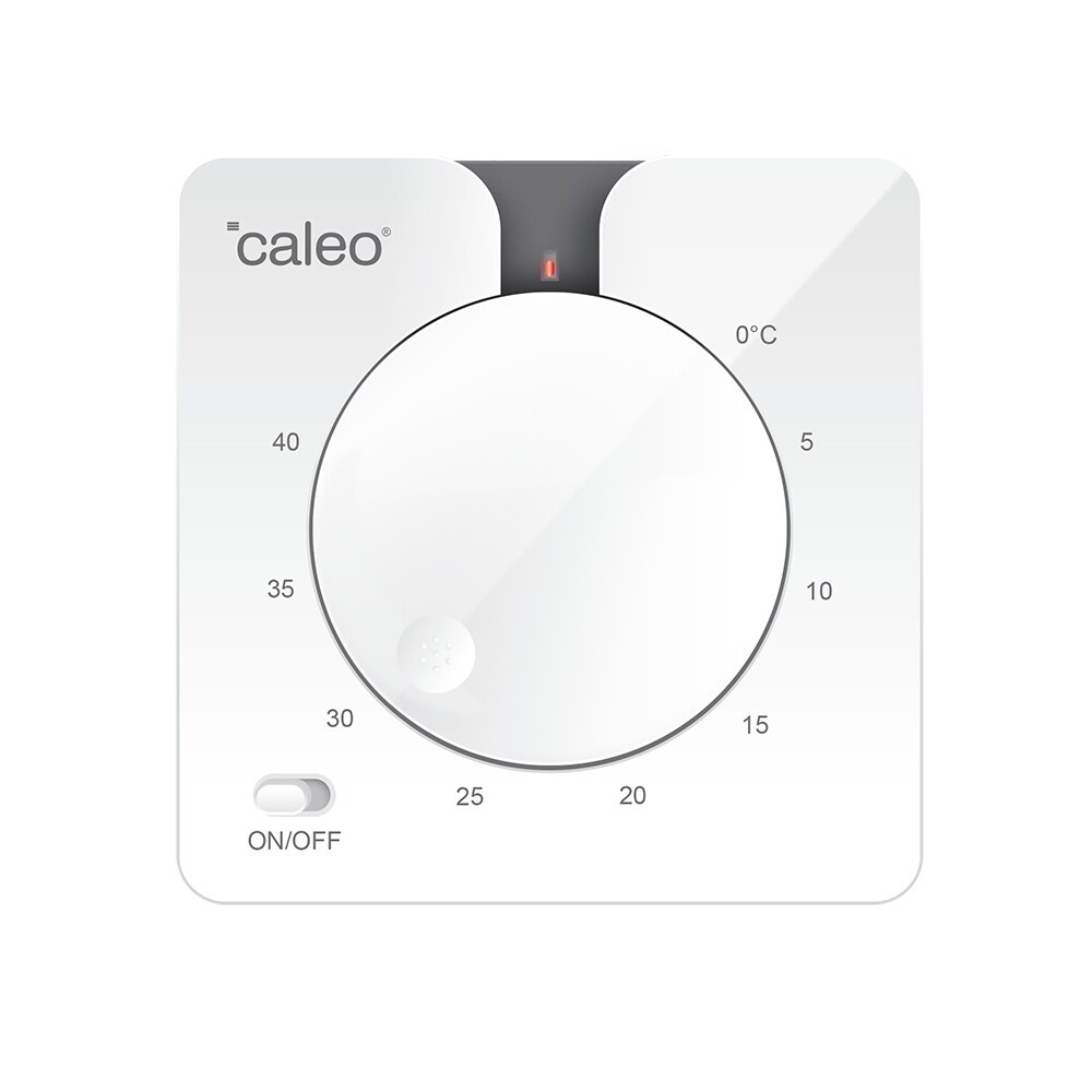 Терморегулятор аналоговый для теплого пола Caleo C430 белый терморегулятор caleo c430 встраиваемый аналоговый 3 5 квт