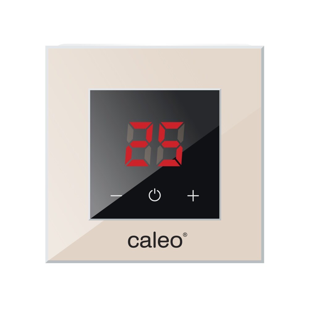 Терморегулятор цифровой для теплого пола Caleo Nova бежевый терморегулятор для теплого пола caleo c732 цифровой цвет серебристый