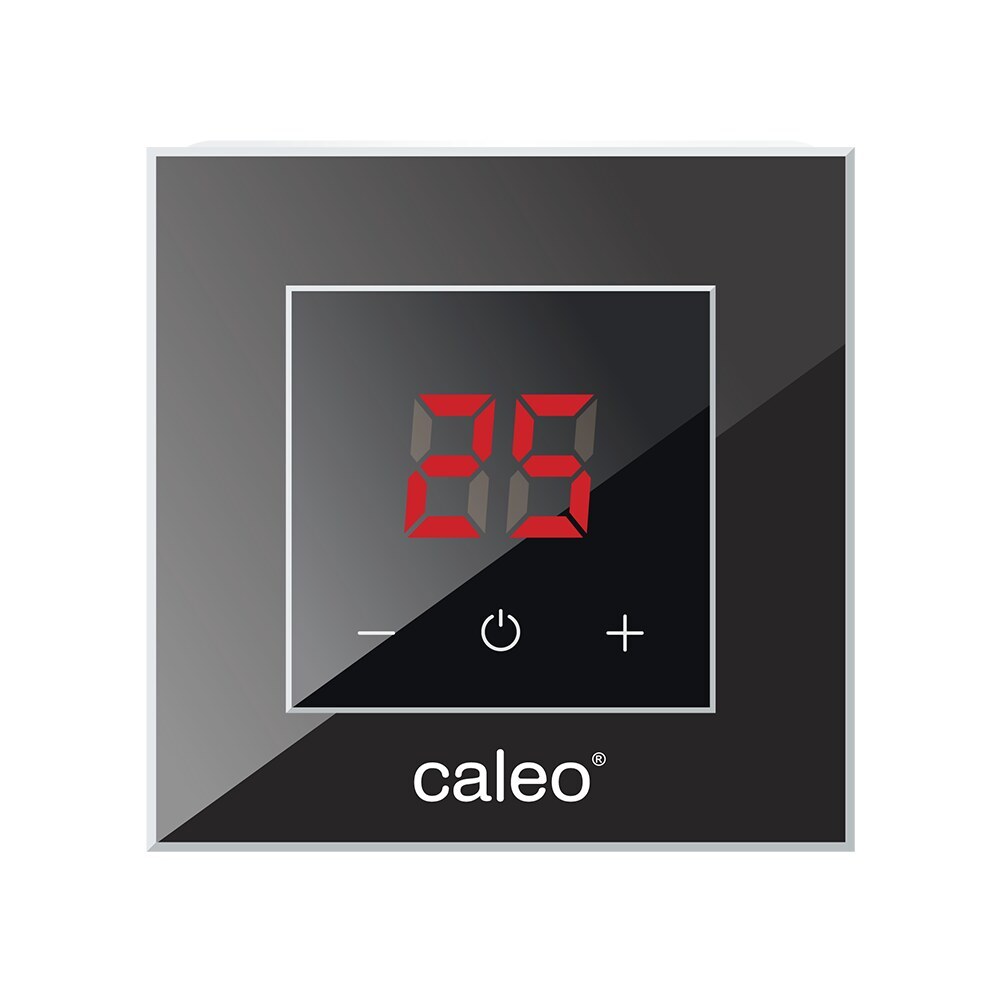 Терморегулятор цифровой для теплого пола Caleo Nova черный терморегулятор для теплого пола caleo c732 цифровой цвет серебристый
