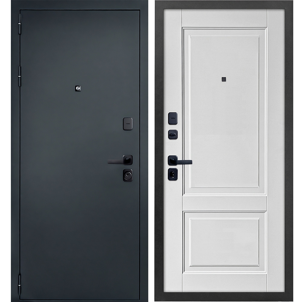Дверь входная Дверной континент Брест левая антик серебро - белый матовый 960х2050 мм дверь входная форпост 60 левая антик серебро белый 960х2050 мм