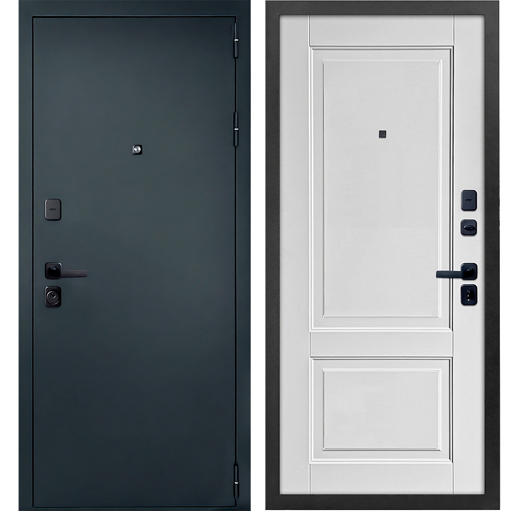 Дверь входная Дверной континент Брест правая антик серебро - белый матовый 860х2050 мм дверь входная прораб правая антик серебро дуб белый 860х2050 мм