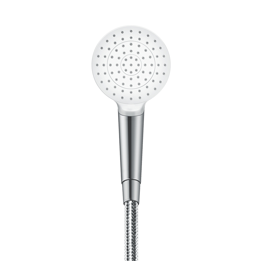 фото Лейка для душа hansgrohe crometta d100 мм 1 режим без шланга пластик белая/хром (26331400)