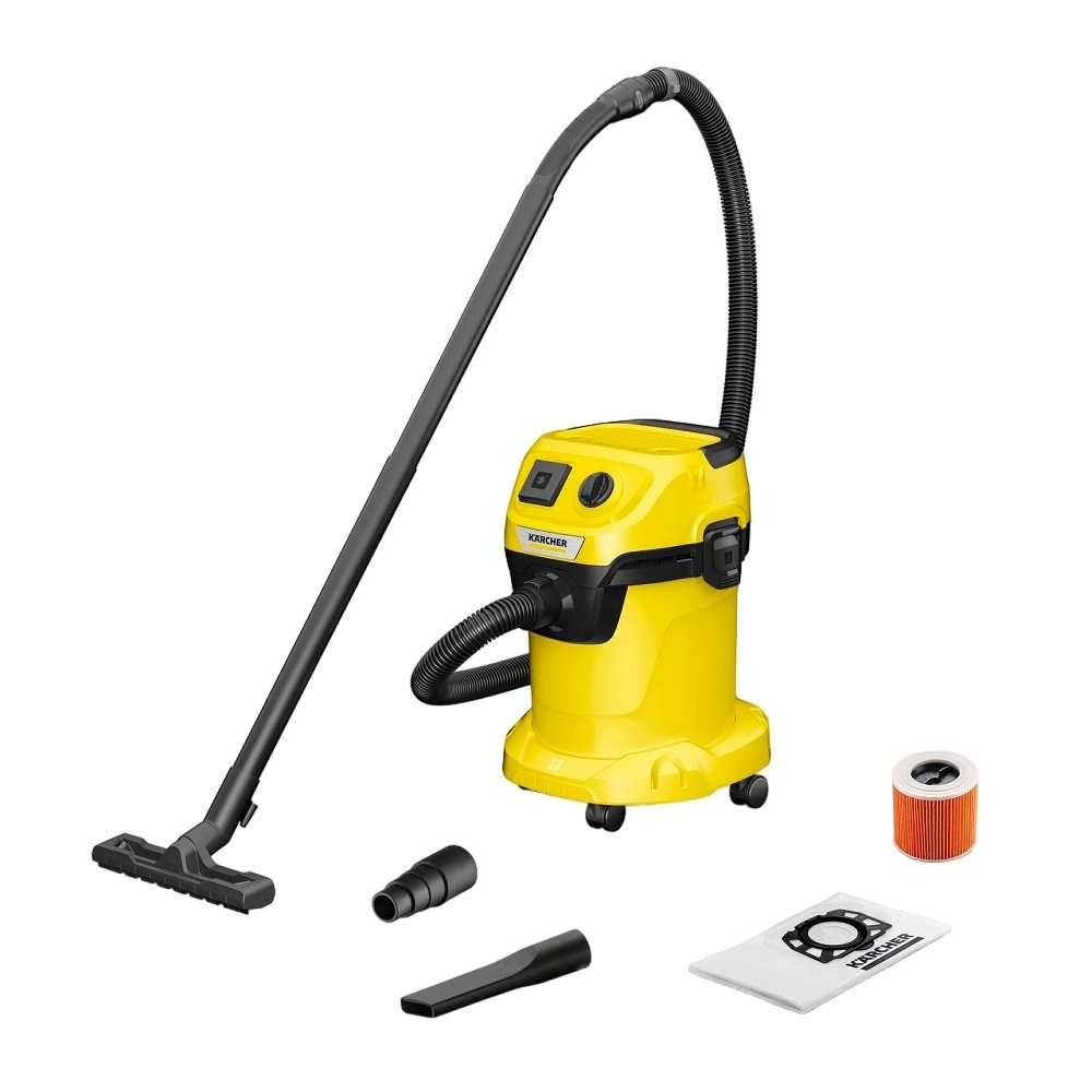 Пылесос хозяйственный моющий Karcher WD 3 P V-17/4/20 (1.628-170.0) 1000 Вт  17 л — купить в Кингисеппе в Петровиче: цена за штуку, характеристики, фото