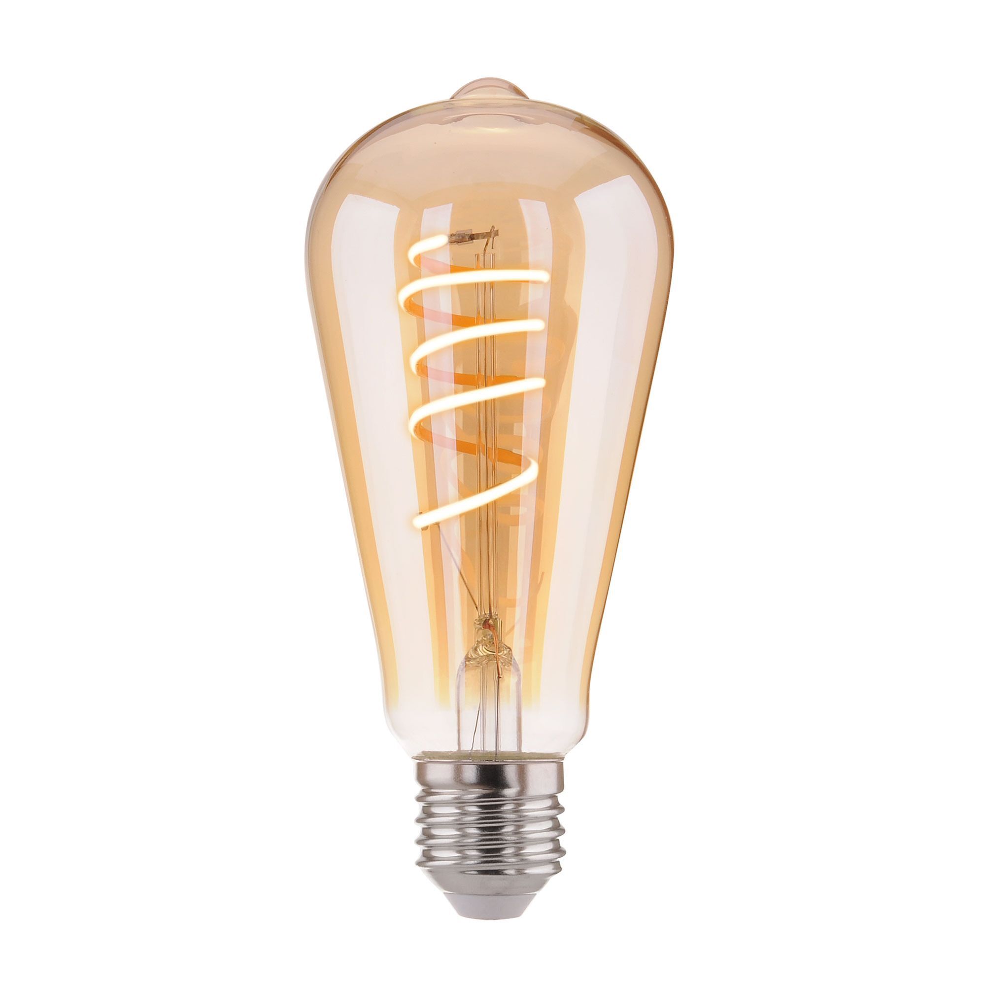 Лампа светодиодная филаментная Elektrostandard E27 3300К 8 Вт 640 Лм 230 В конус тонированная лампа светодиодная филаментная elektrostandard е27 3300к 8 вт 780 лм 230 в шар прозрачная