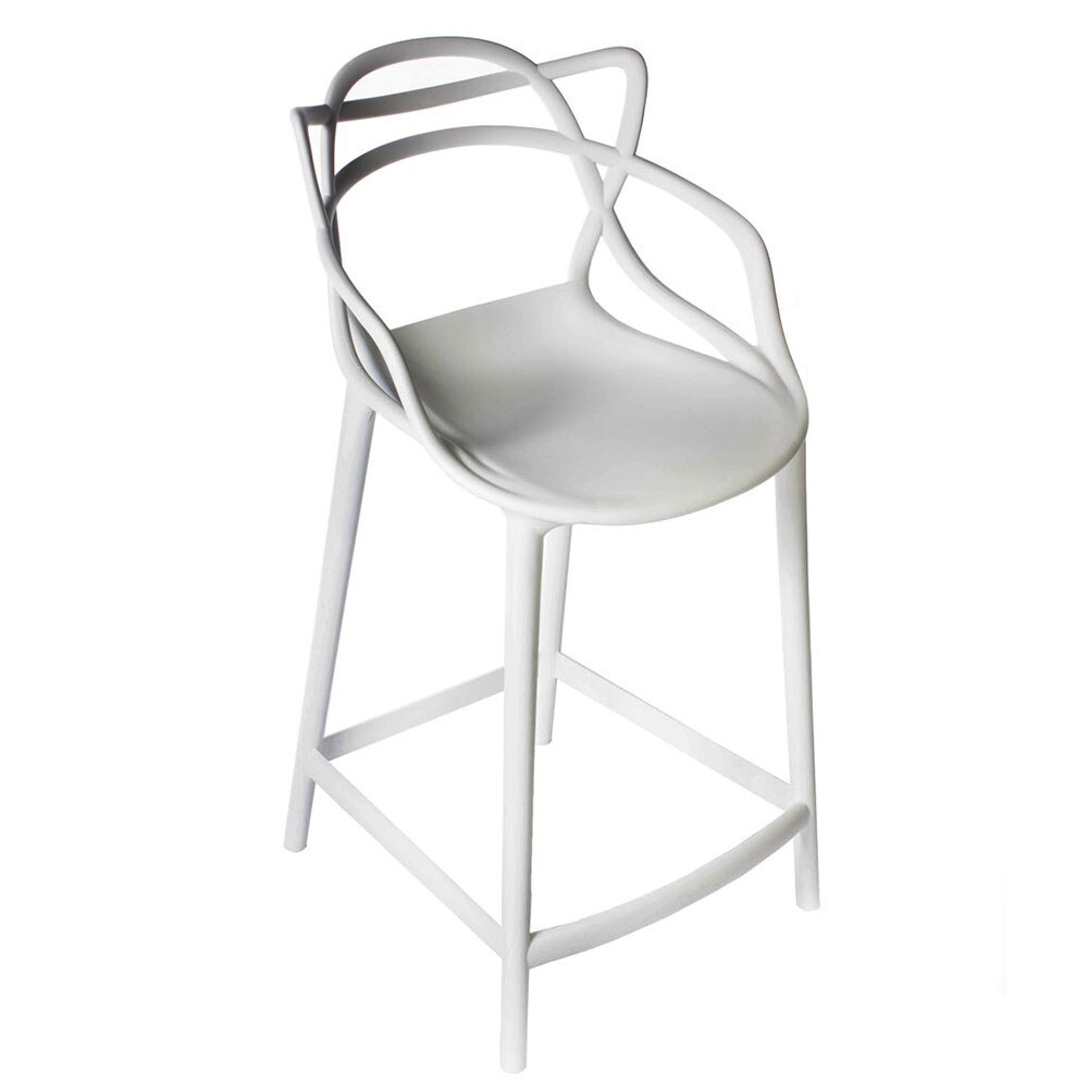 стул полубарный masters серый стулья пластиковые барный стул стул кухонный стулья для бара мебель для дачи и сада Стул полубарный Masters серый (FR 0210)