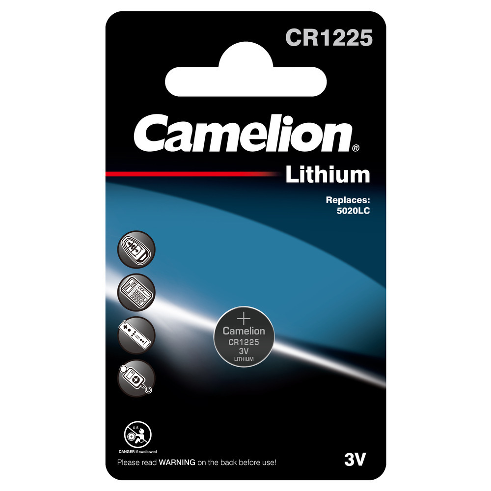 Батарейка Camelion (CR1225-BP1) таблетка CR1225 3 В (10 шт.) батарейка cmos cr1225 vby2