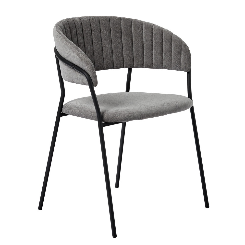 Стул-кресло Turin серый (FR 0556) стул для кухни shell с мягким сиденьем серо зеленый комплект 2 шт