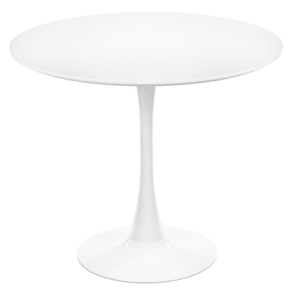 Стол кухонный круглый d0,9 м белый Tulip (FR 0990) стол кухонный круглый d0 8 м белый сканди 11709