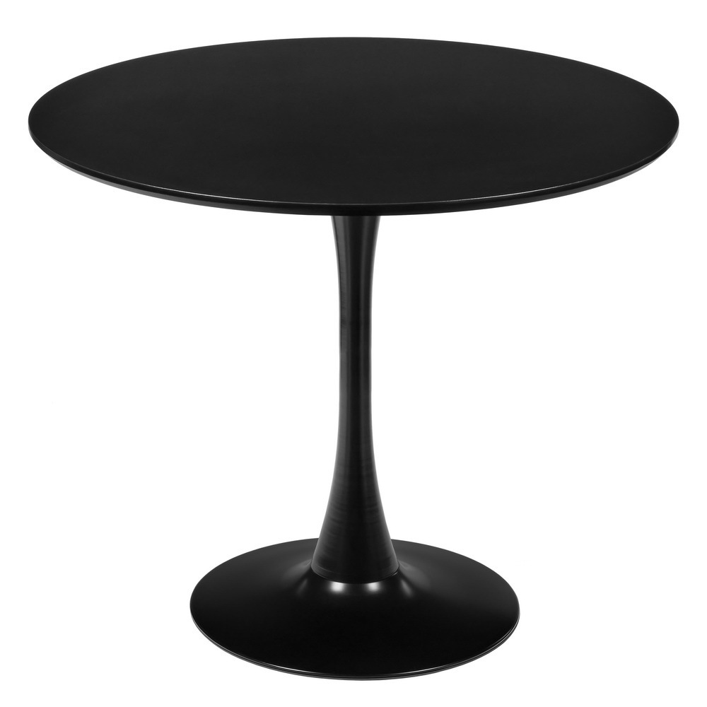Стол кухонный круглый d0,9 м черный Tulip (FR 0991)