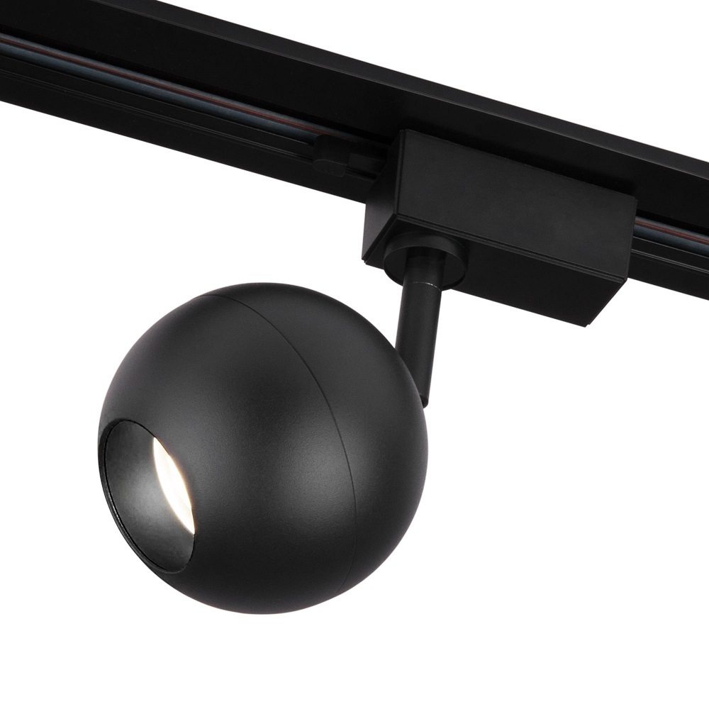 фото Светодиодный трековый светильник elektrostandard ball 4200к 12 вт 2,5 кв.м черный (ltb77)