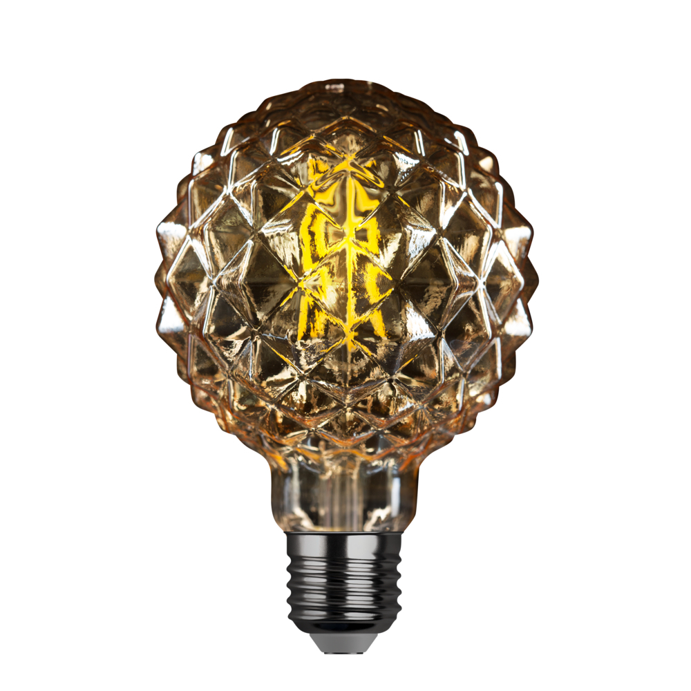 Лампа светодиодная филаментная Rev E27 2200К 5 Вт 515 Лм 230 В кристалл G95 матовая