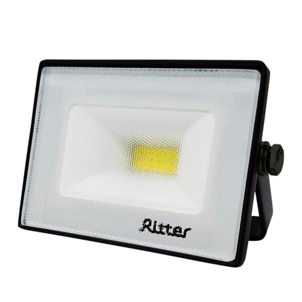 Прожектор светодиодный Ritter Profi 6500К 10 Вт IP65 черный (53405 5) миниатюрный прожектор elsote для шкафа 1 вт 12 в 27 мм ip65 термостойкий алюминиевый встраиваемый прожектор для витрины ювелирных изделий