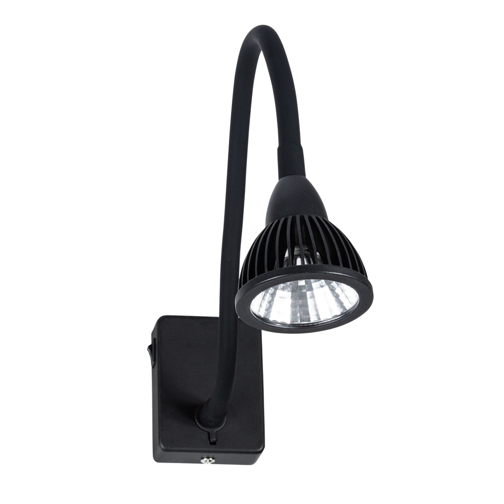 Бра Arte Lamp Cercare светодиодное 7 Вт 220 В черное 4000К IP20 (A4107AP-1BK) бра arte lamp errai a2195ap 1bk светодиодное 15 вт 220 в черное 4000к ip21