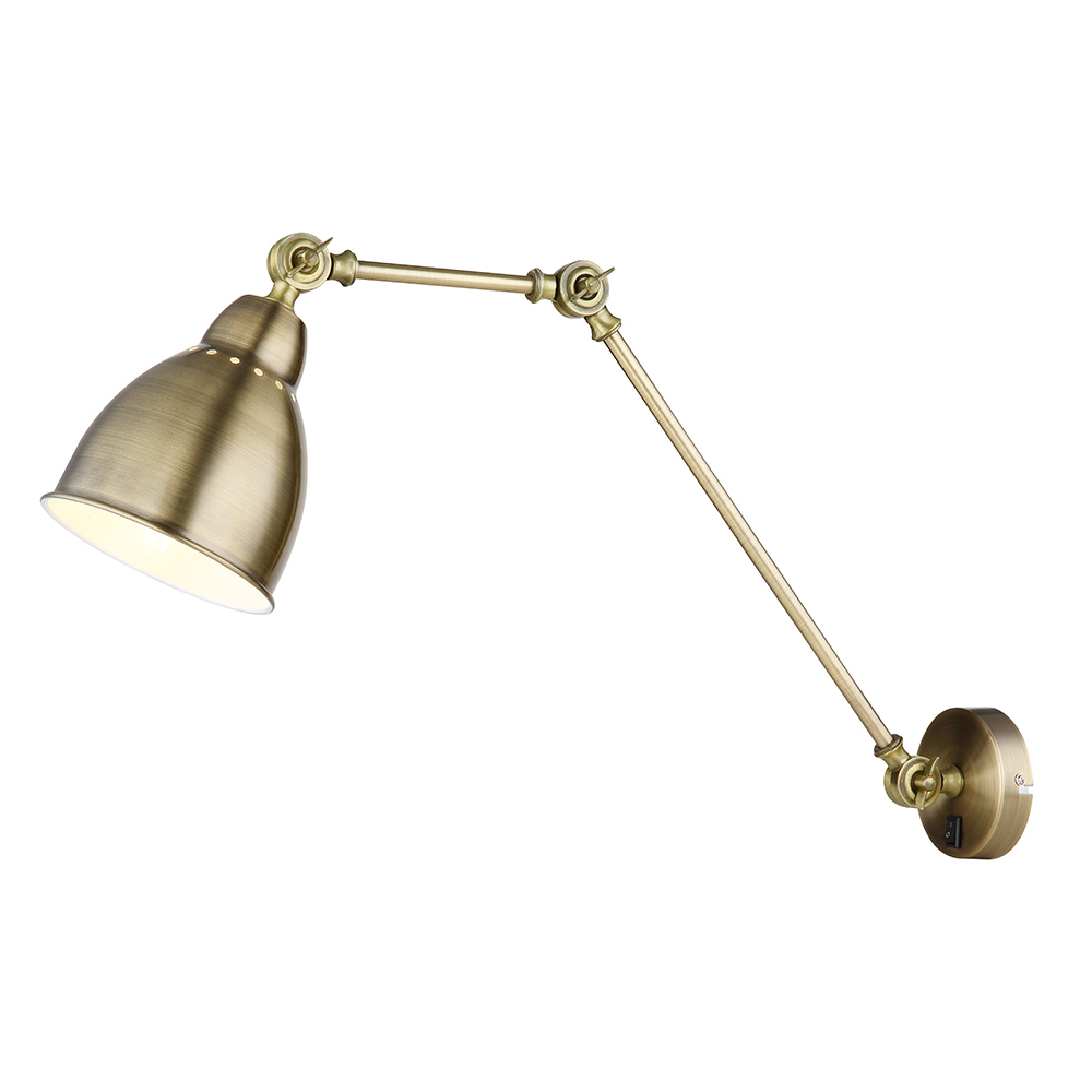 фото Бра arte lamp braccio (a2055ap-1ab) e27 60 вт 220 в бронза ip20