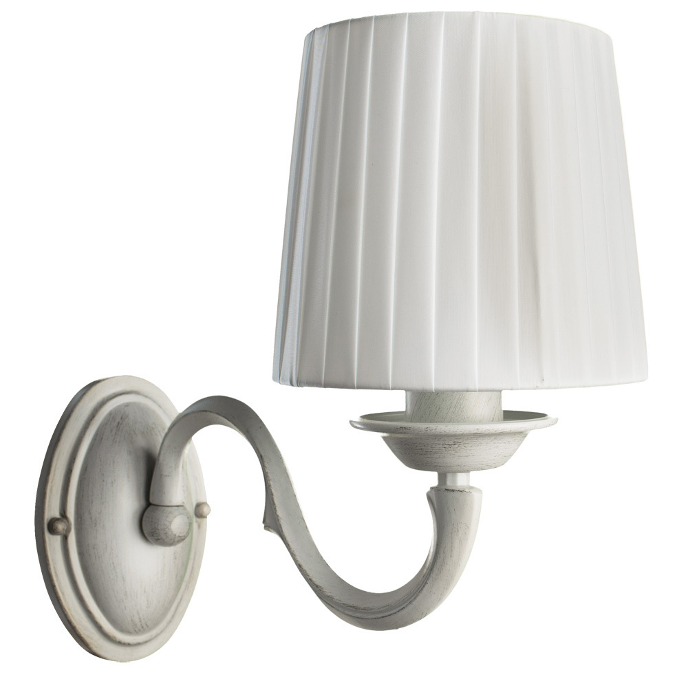 фото Бра arte lamp alba (a9395ap-1wg) e27 40 вт 220 в белое ip20