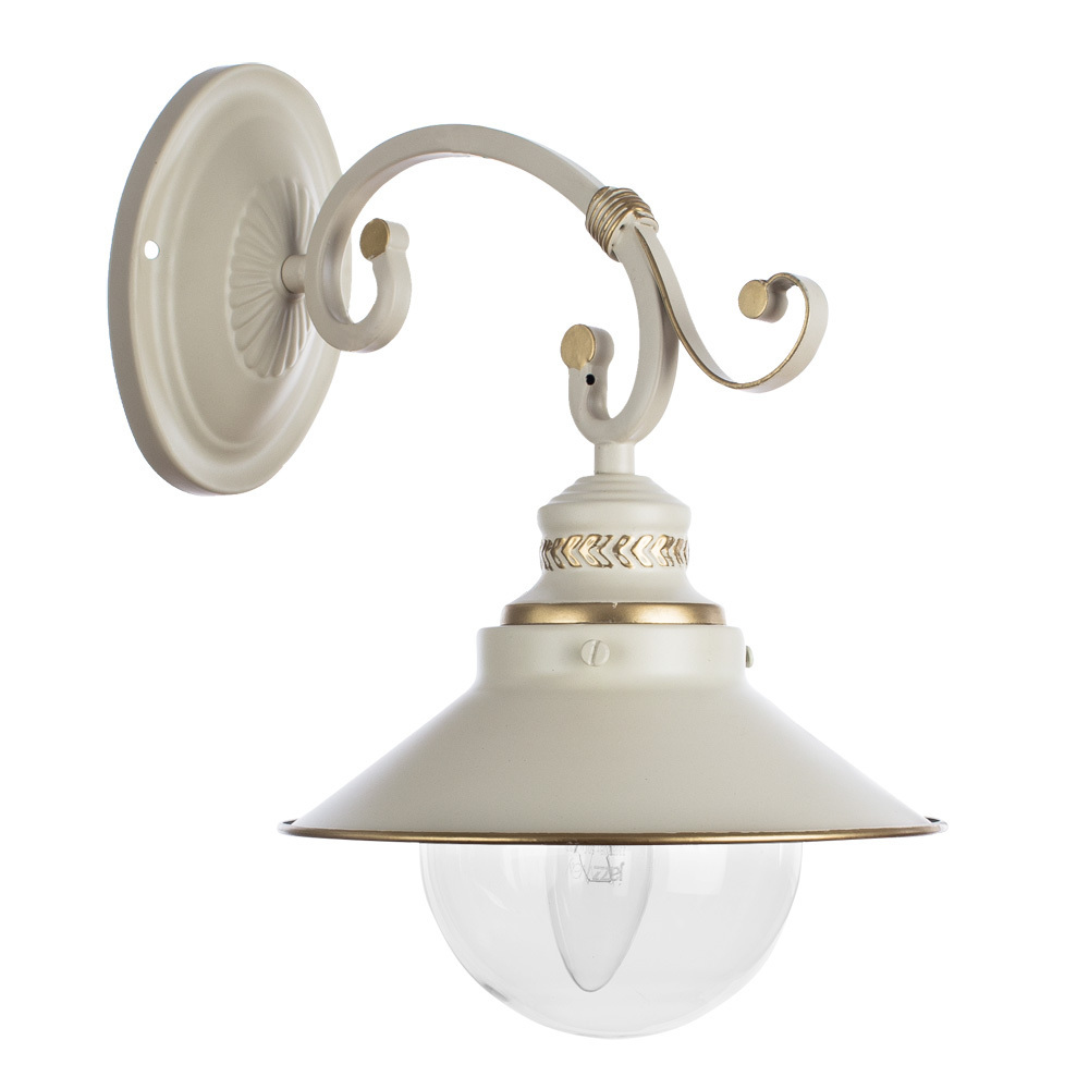 фото Бра arte lamp grazioso (a4577ap-1wg) e27 60 вт 220 в бежевое ip20