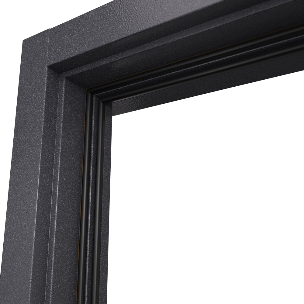 

Дверь входная с терморазрывом Torex Роял Кинг правая букле графит - кт белый со стеклопакетом 950х2050 мм