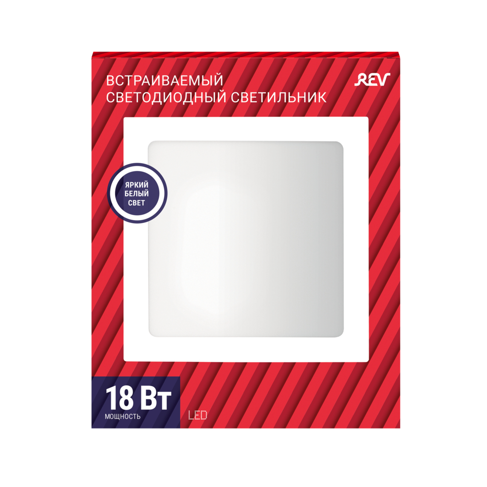 

Светильник светодиодный Rev SuperSlim Quadro 4000К 3 Вт IP20 белый (28979 1)