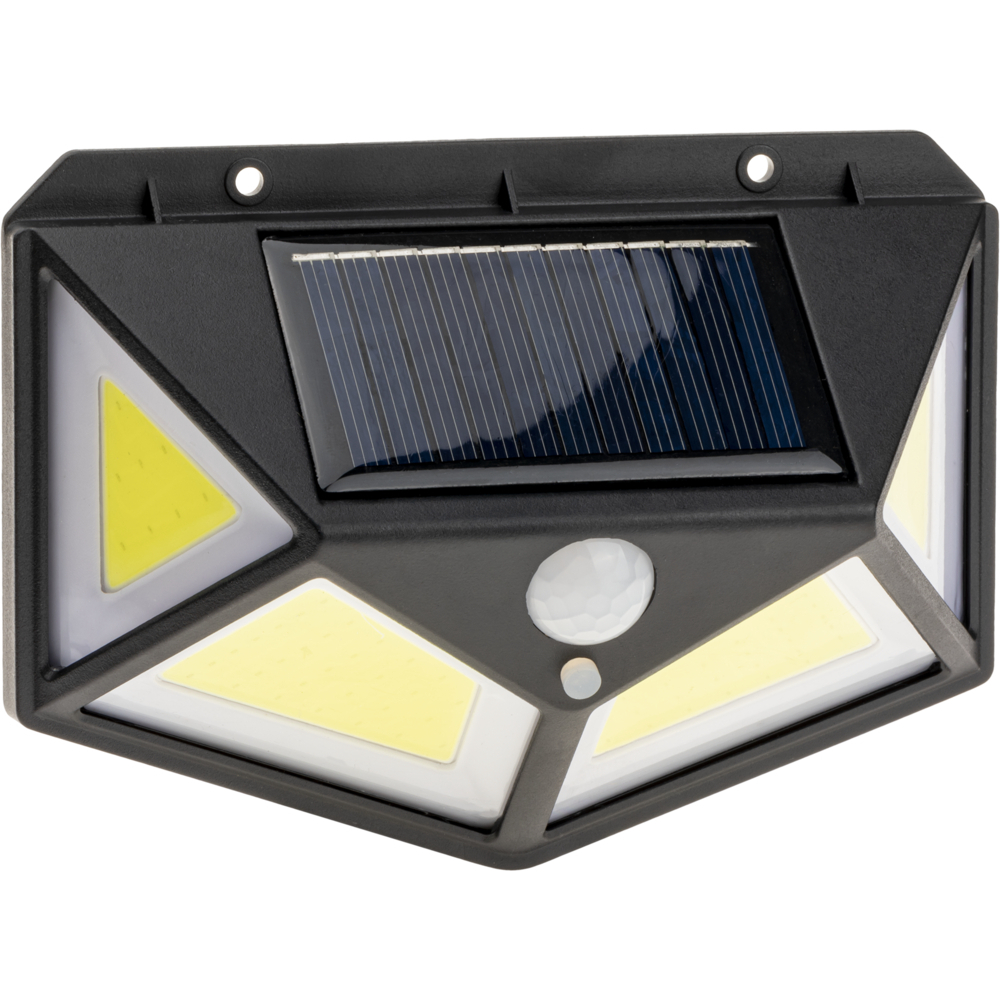 светильник светодиодный уличный duwi solar led pro на солнечных батареях с ду 20вт 6500к 450лм ip65 датчик движения черный Светильник светодиодный садово-парковый настенный Düwi Solar черный 6500К 10 Вт IP65 (25015 9)