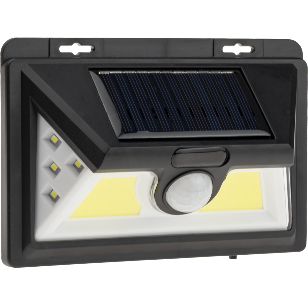 светильник светодиодный уличный duwi solar led pro на солнечных батареях с ду 20вт 6500к 450лм ip65 датчик движения черный Светильник светодиодный садово-парковый настенный Düwi Solar черный 6500К 11 Вт IP65 (25016 6)