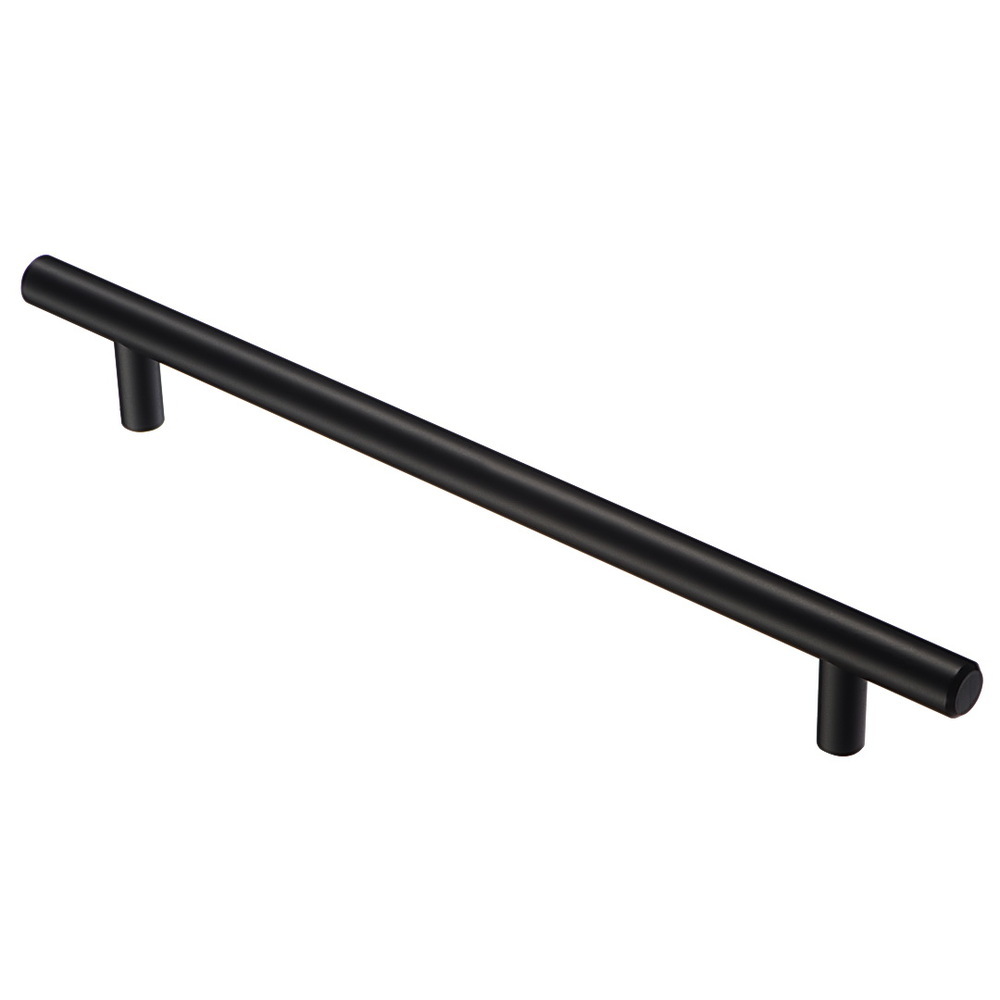 Ручка-рейлинг мебельная Kerron Metallic 255 мм металлическая черная матовая (R-3020-192 BL) держатель на рейлинг для крышек 220х140х435 мм черный матовый yj g809b bl