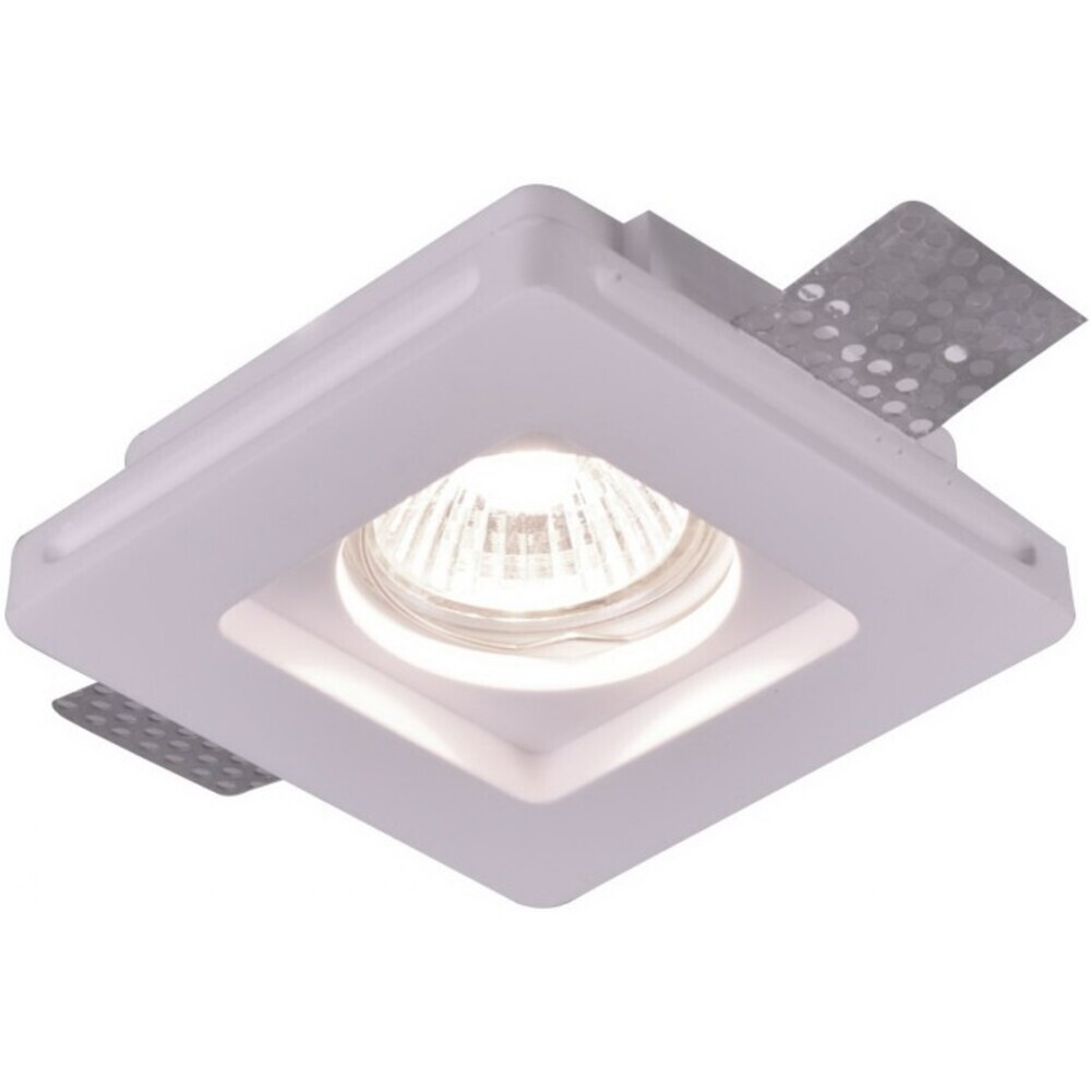 фото Светильник встраиваемый gu10 35 вт 100х100х27 мм ip20 arte lamp invisible (a9214pl-1wh) белый