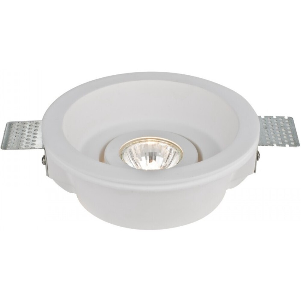 фото Светильник встраиваемый gu10 35 вт d155х56 мм ip20 arte lamp invisible (a9215pl-1wh) белый