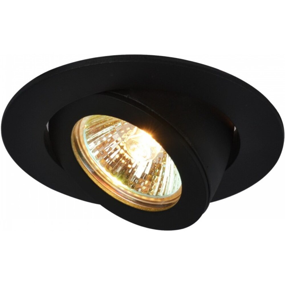 фото Светильник встраиваемый gu10 50 вт d100х40 мм ip20 arte lamp accento (a4009pl-1bk) черный