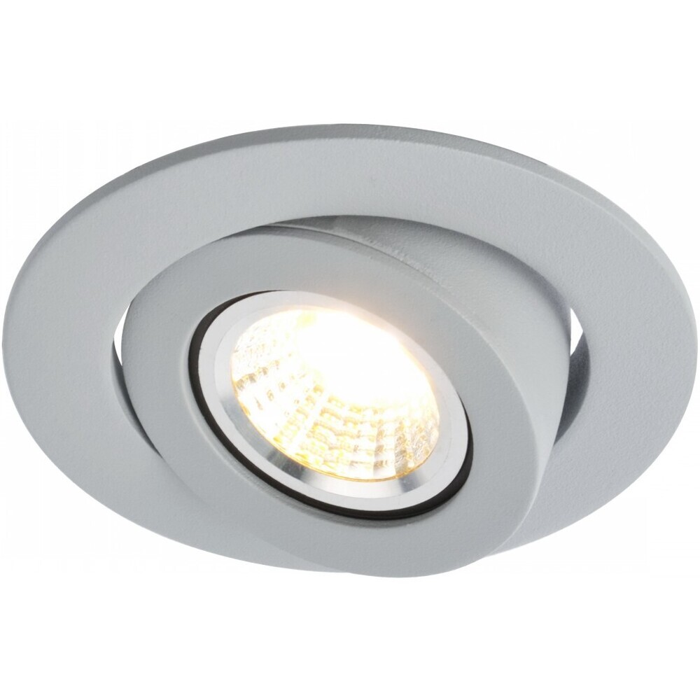 фото Светильник встраиваемый gu10 50 вт d100х40 мм ip20 arte lamp accento (a4009pl-1gy) серый