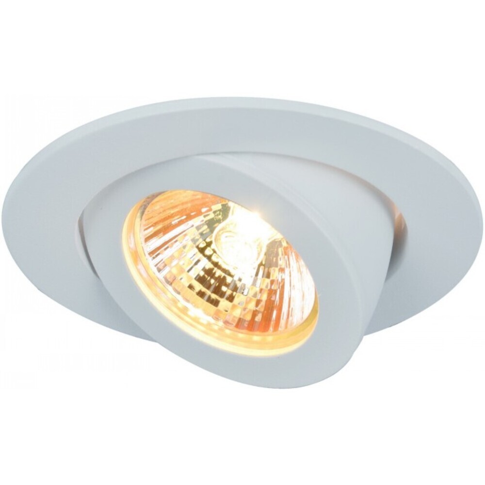 Светильник встраиваемый GU10 поворотный белый 50 Вт IP20 Arte Lamp Accento (A4009PL-1WH) светильник встраиваемый arte lamp accento a4009pl 1wh