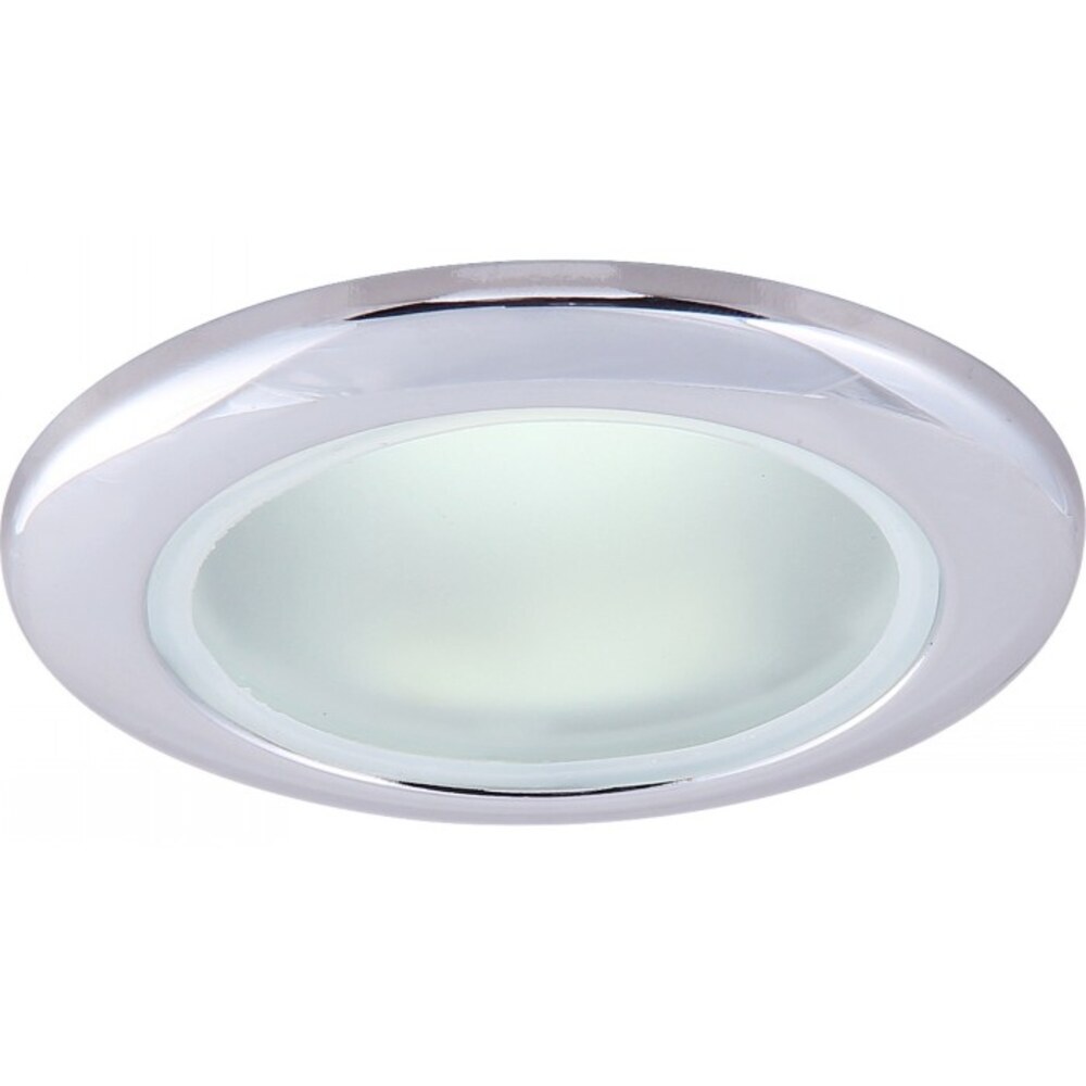 фото Светильник встраиваемый gu10 хром 50 вт ip44 arte lamp aqua (a2024pl-1cc)