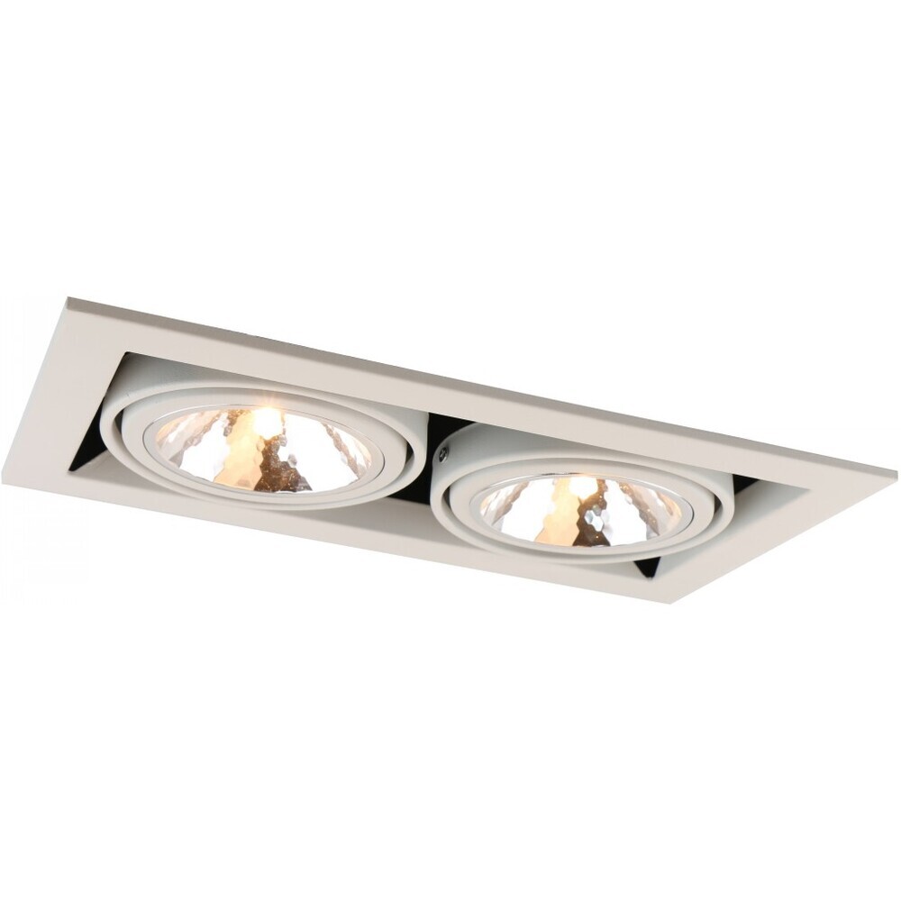 фото Светильник встраиваемый g9 80 вт 350х200х80 мм ip20 arte lamp cardani semplice (a5949pl-2wh) белый