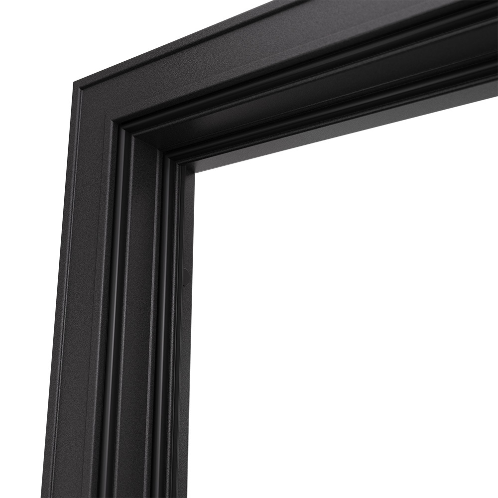 

Дверь входная Mastino Райд правая черный муар металлик - белый софт 860х2050 мм