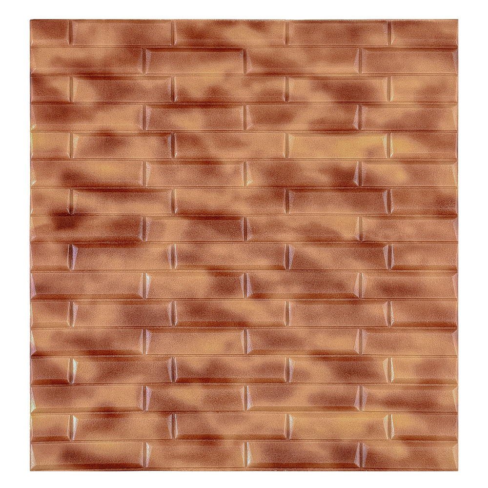 фото Панель самоклеящаяся пвх 700x770x6 мм lako decor 3d коричнево-белый мрамор 5,4 кв.м (10 шт.)
