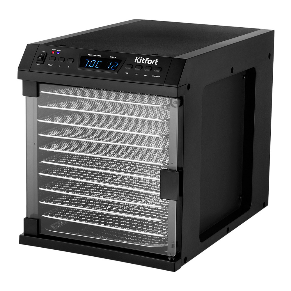Сушилка для овощей и фруктов Kitfort КТ-1932 черная